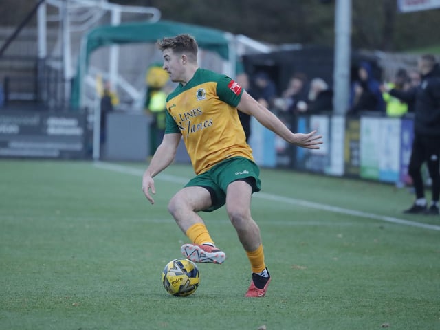 FA Trophy action between Horsham and AFC Totton
