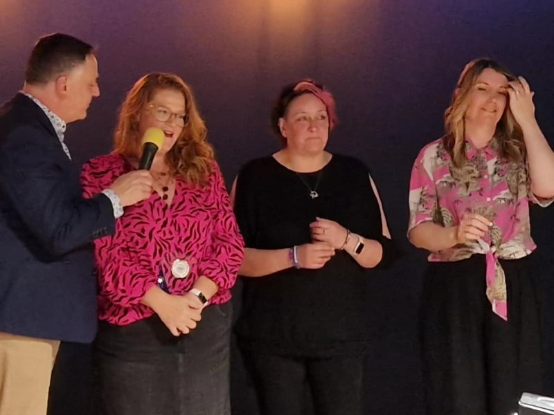 The Best Friend Award winner Amy Bower with Mum of the Year winner Nicci Parish
