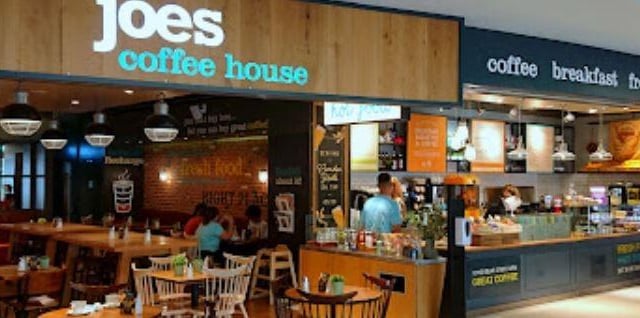 8) Joes Coffee House, South Terminal, Landside, Airport, Horley, Gatwick RH6 0NN