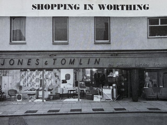 The Worthing store on the cover of a brochure advertising shops in the town