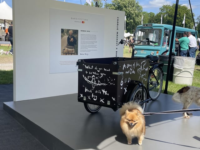 Charlie Mackesy designed a bespoke bike to be sold at auction for Pets As Therapy.