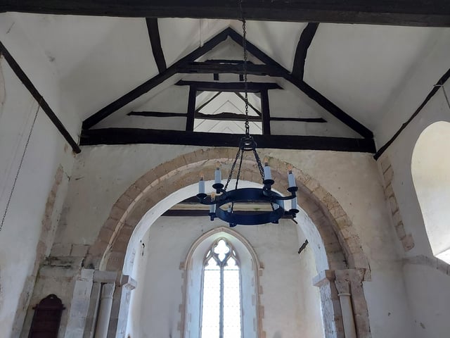 Problems with moisture is contributing to the building’s declining condition. The fragments of medieval wall paintings which survive inside are particularly vulnerable to the damp conditions.