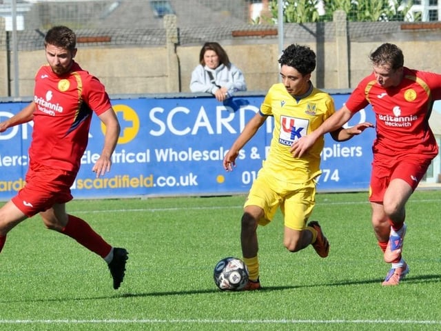 Lancing beat Newhaven 3-1 at Culver Road. Photographer Stephen Goodger caught the action