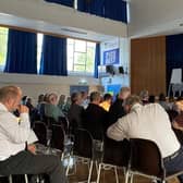 More than 60 Burgess Hill residents attended the Annual Town Meeting on the evening of Monday, May 22, at Burgess Hill Academy. Photo: Burgess Hill Town Council