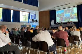 More than 60 Burgess Hill residents attended the Annual Town Meeting on the evening of Monday, May 22, at Burgess Hill Academy. Photo: Burgess Hill Town Council