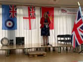 Mims speaking in East Grinstead for Armed Forces Day