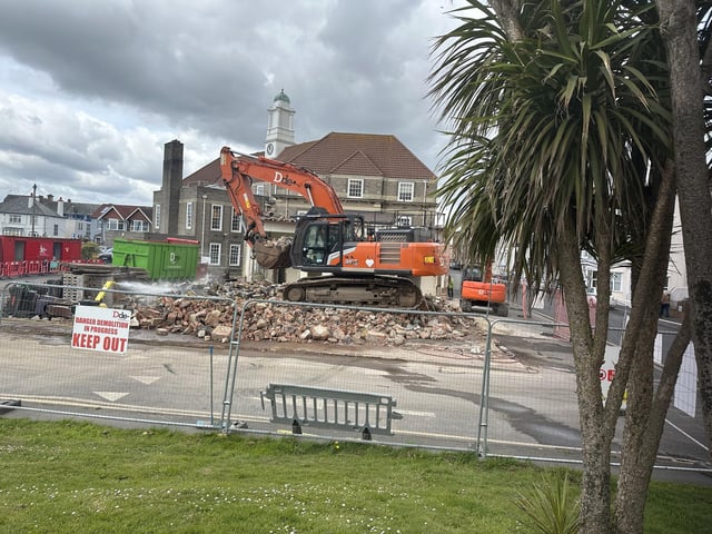 Work started last month.