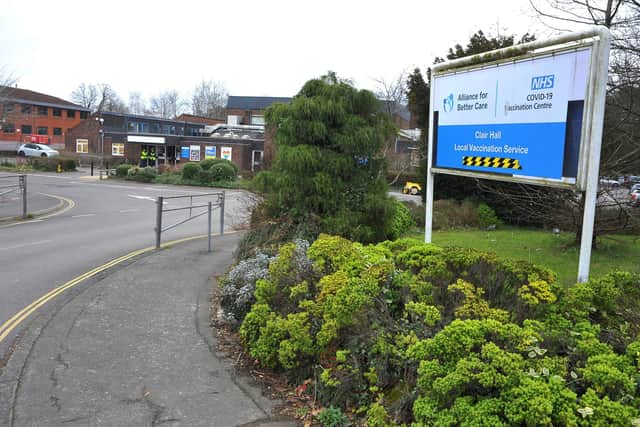 Clair Hall in Haywards Heath is currently being used by the NHS as a vaccination centre