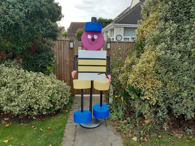 Some of the super scarecrows created for the Ferring Scarecrow Festival 2022, raising money for 1st Ferring Scouting Group. Some have pumpkins displaying a letter, five in North Ferring and nine in South Ferring. Unscramble them to enter the prize draw. Trail maps available at Brown's Natural Pet store.