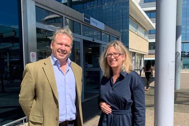 Sally-Ann Hart, MP for Hastings and Rye, welcomed the parliamentary under-secretary of state for transport, Karl McCartney JP MP, to the local area today (August 24).