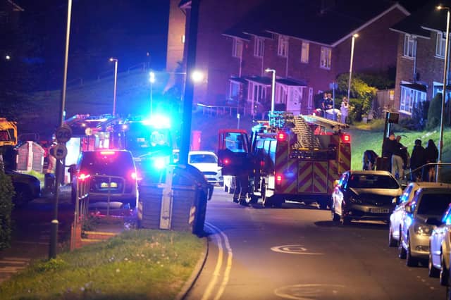 Ambulances and fire crews attended a fire in East Sussex on the evening of Monday, May 1