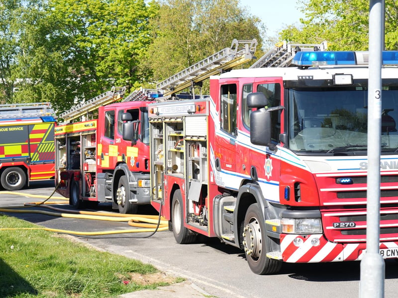 Fire crews are tackling a blaze in Crawley, according to a West Sussex Fire & Rescue Service spokesperson.