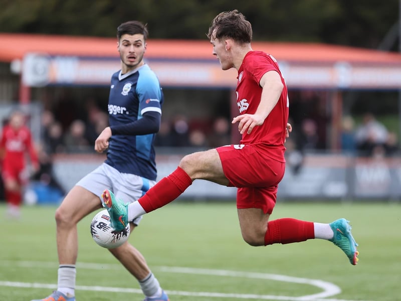Action from Worthing's 6-4 win at home to Dover in National League South