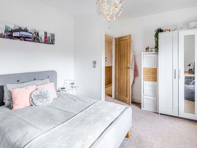 This stunning flint-and-brick detached house dates to the 1800s and used to be a pub. It was converted in about 2016 and boasts four bedrooms, three reception rooms and mature, secluded gardens.