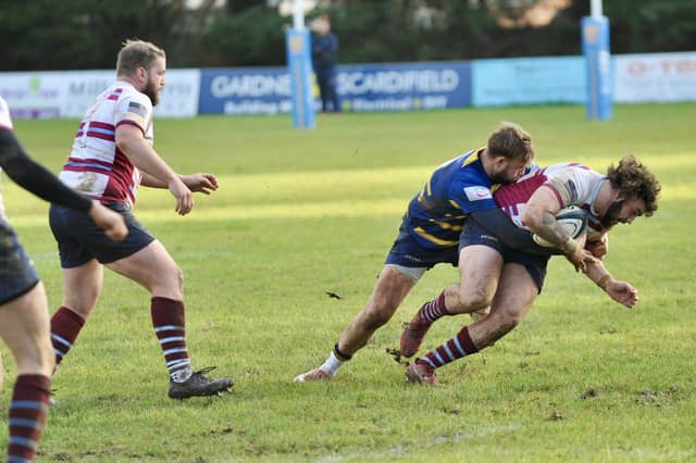 Action from Worthing Raiders' win over Wimbledon at Roundstone Lane in National two east