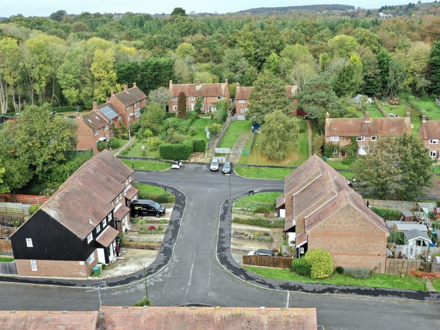 Part of Ellis Close, built on the site of the popular playing field, where the dump used to be