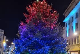 The town centre Christmas tree won't be there this year due to cuts