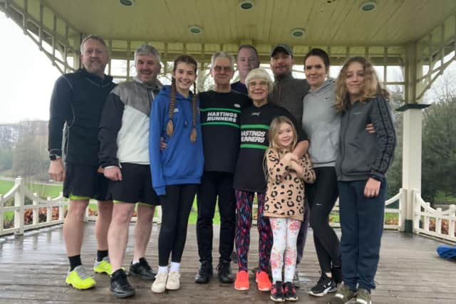Sylvia Huggett and her family are looking forward to this month's Hastings Half | Picture contributed