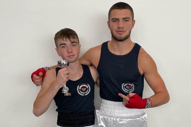 Jake Durrant and Phelan Jeffrey of Horsham Boxing Club