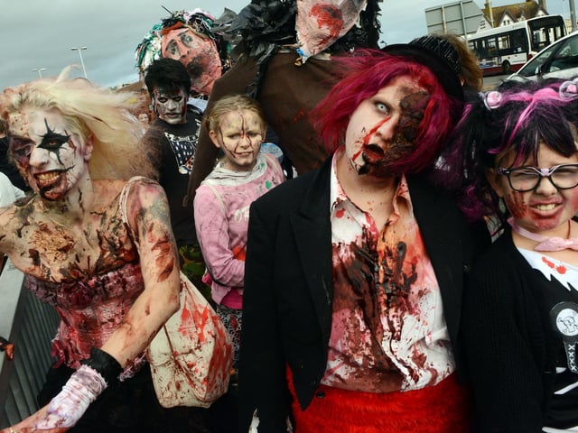 Zombies came to Worthing in November, 2013