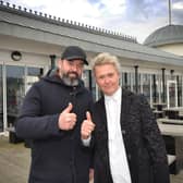 Hastings Pier getting ready for the Easter Weekend 2023: Leaseholder Max Wolf, who will also be running Casa De Pier, with Keir Halliday, proprietor of La Belle Vue restaurant and bar on Hastings Pier.
