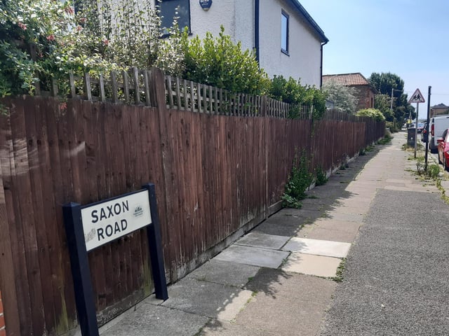 Carry on until you come to Saxon Road on your right and turn down here