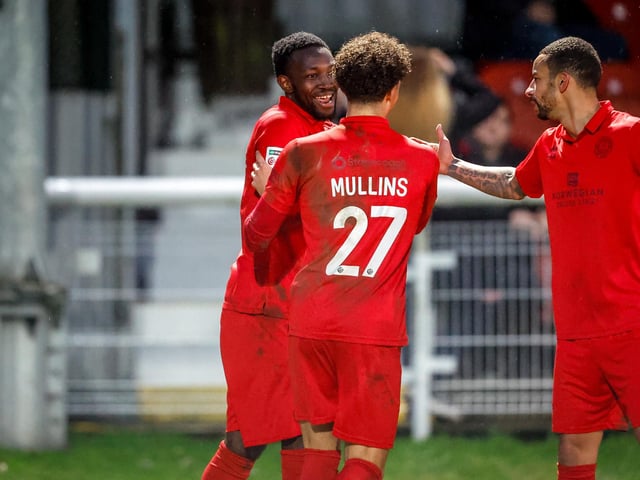 Action from Eastbourne Borough's brilliant 5-2 win away at Dover Athletic in the National League South