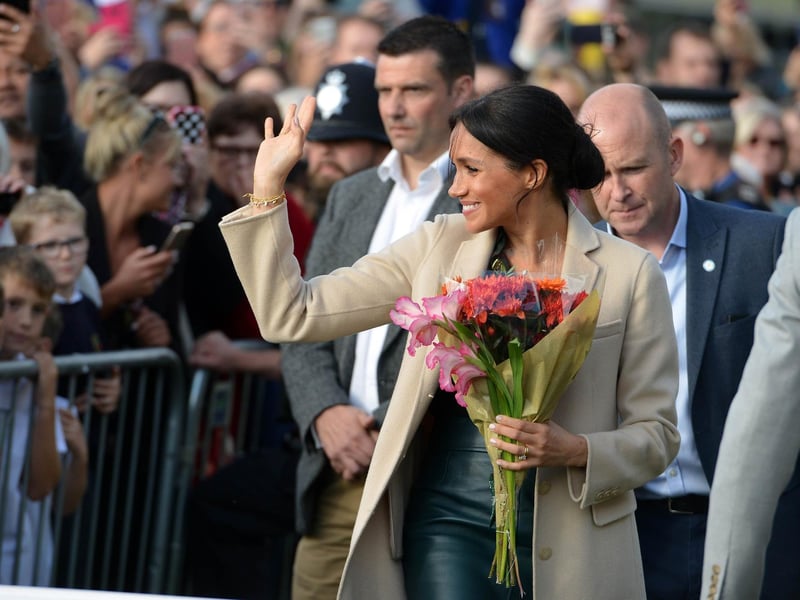 Prince Harry and Meghan Markle, the Duke and Duchess of Sussex, vist Joff Youth Centre in Peacehaven.