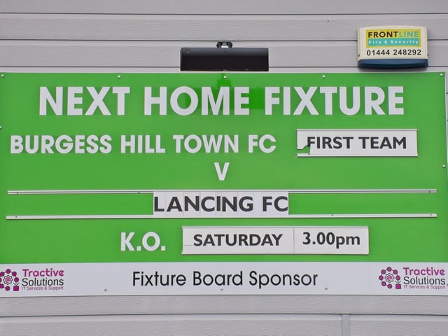 Images from Burgess Hill Town v Lancing, which finished 4-4 in an Isthmian south east thriller