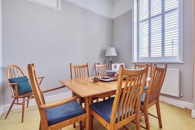 The property has dining space, perfect for a Sunday roast.