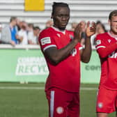 Worthing players applaud their fans at the end of the defeat at Maidstone | Picture: Jay Wrighte