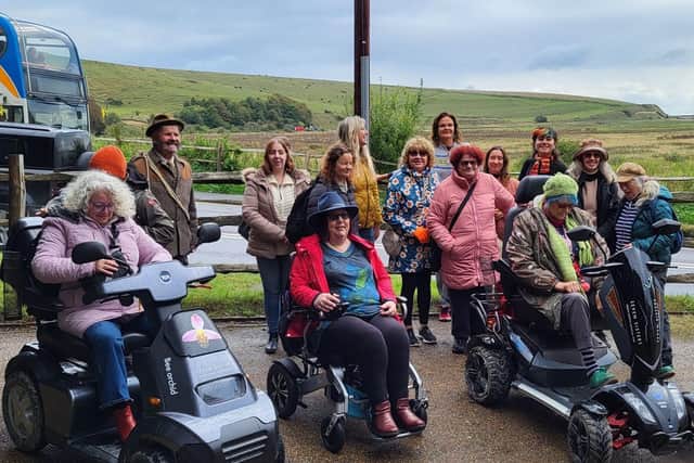 A group from Arts on Prescription enjoying the Cuckmere Valley