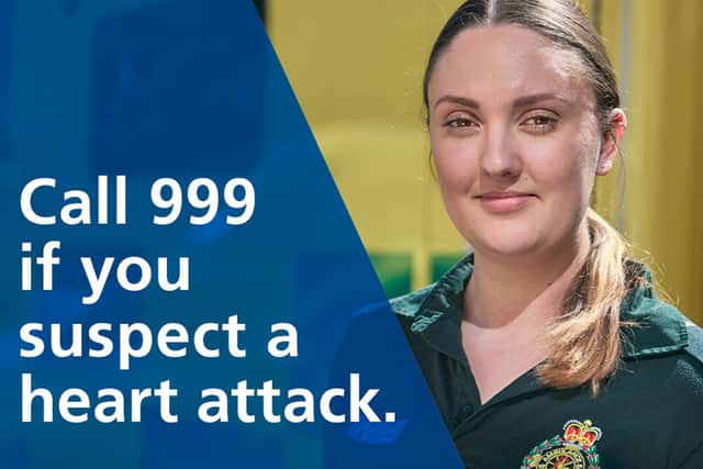Call 999 if you suspect a heart attack