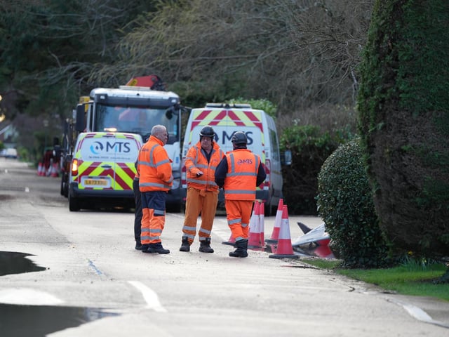 There have been reports of a flooded street at the Aldwick Bay Estate