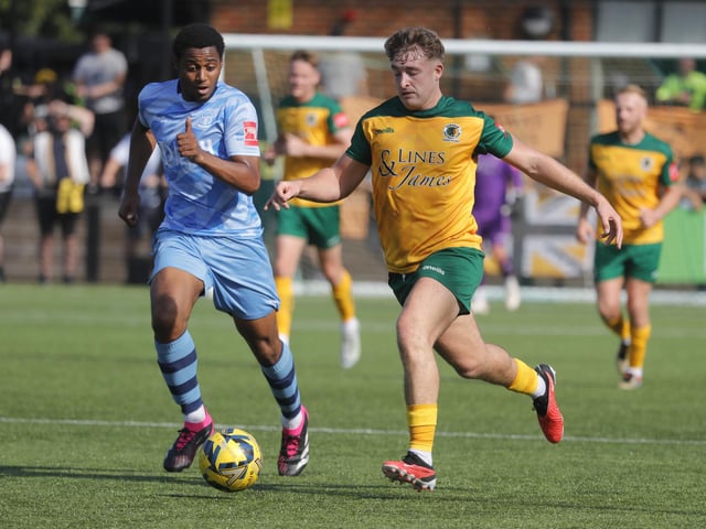 Action from Horsham's win over Cheshunt in the Isthmian premier division