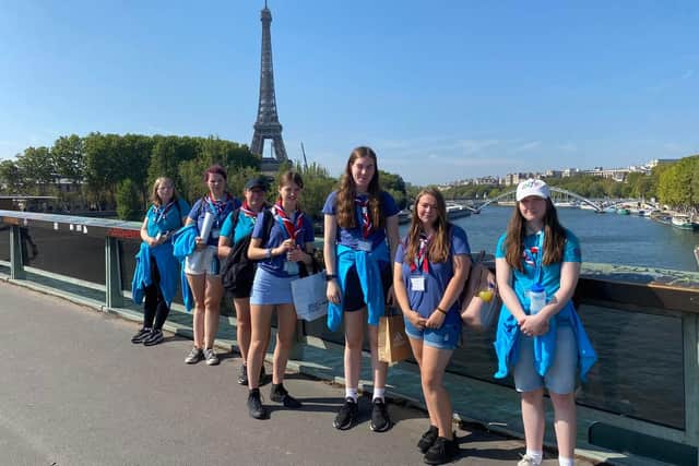 By the River Seine, where the girls enjoyed a boat trip
