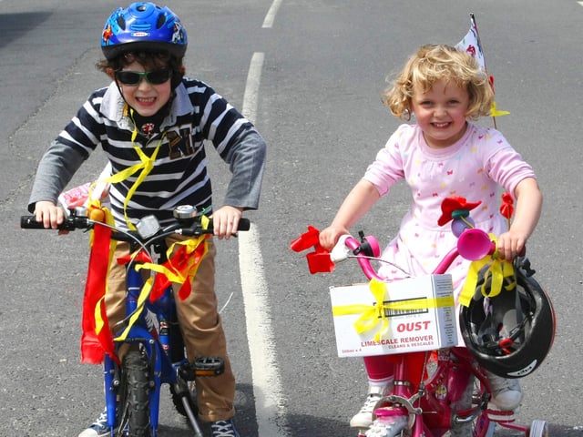 Brother and sister Barney and Megan Silburn at the Southwick Street Party in June 2015