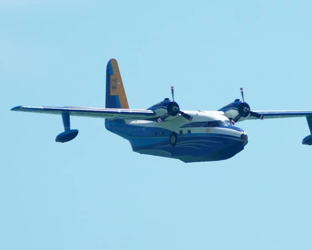 A Grumman Albatross Seaplane, seen in Sussex on Wednesday, was designed and used by the United States of America's Air Force for search and rescue missions.