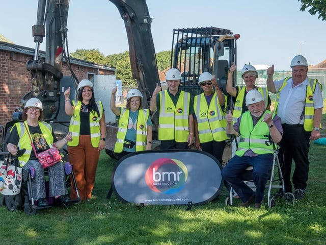 Demolition of the old shower block at Sidley Recreation Ground started this week to make way for the new community hub. Picture: Jeff Penfold