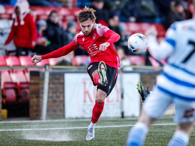 Action from Eastbourne Borough's draw at home to Oxford City in National League South