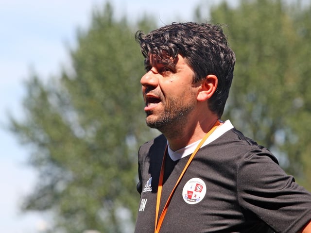 DM22070078a.jpg. Football: Crawley Town v QPR. Assistant manager Dan Micciche. Photo by Derek Martin Photography and Art.