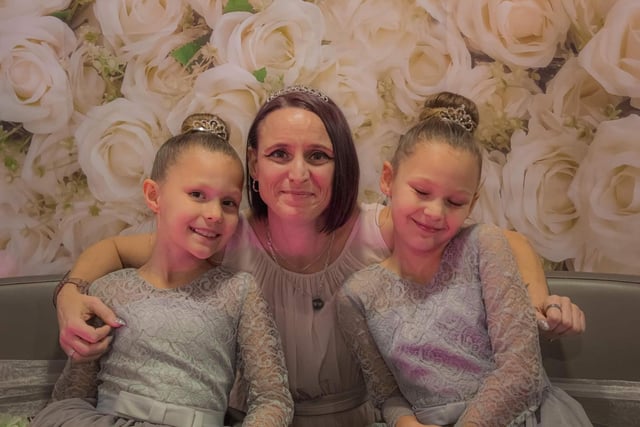 Nikki Spandley and her daughters Skye and Aurora. Picture: Contributed