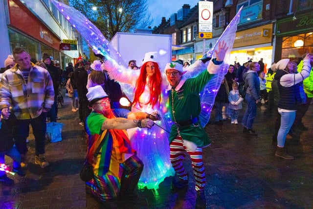 Street performers - from stilt walkers to contact jugglers brought the streets to life. Photo: Neil Cooper