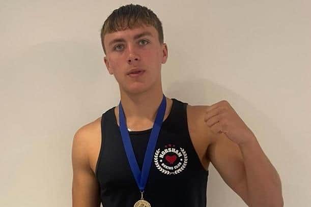 Charlie Perry is Sussex champion | Picture supplied by Horsham Boxing Club