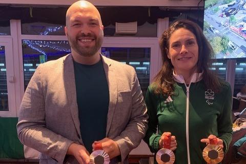 Crawley MP Peter Lamb with Katie-George Dunlevy