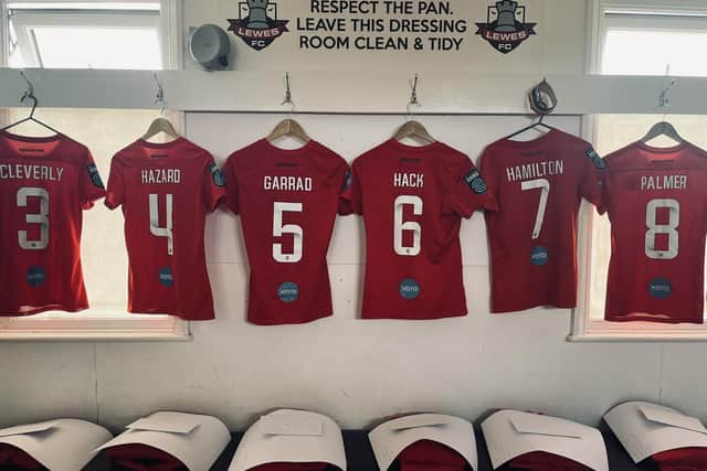 The Dripping Pan dressing room | Picture: Lewes FC