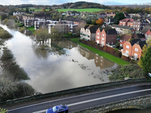 Flooding at fields near Pulborough on Tuesday, November 14