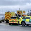 Emergency services and the coastguard were called to a ‘medical incident’ at a seafront in Sussex. Picture: Eddie Mitchell