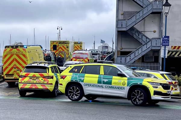 Emergency services and the coastguard were called to a ‘medical incident’ at a seafront in Sussex. Picture: Eddie Mitchell