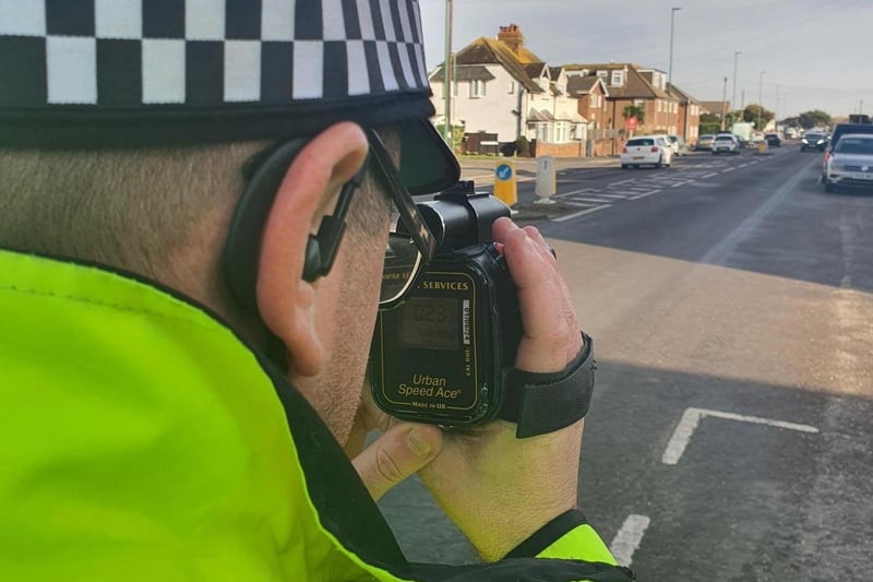 Officers from the Adur and Worthing Neighbourhood Policing Team conducted speed checks on Sunday morning (January 28) along Brighton Road and Upper Shoreham Road.
